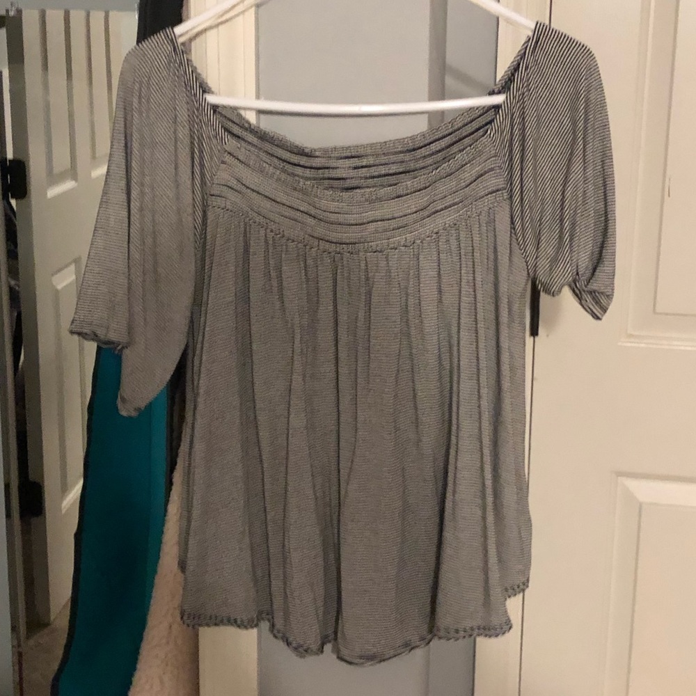 Black & White Stripe AE Top